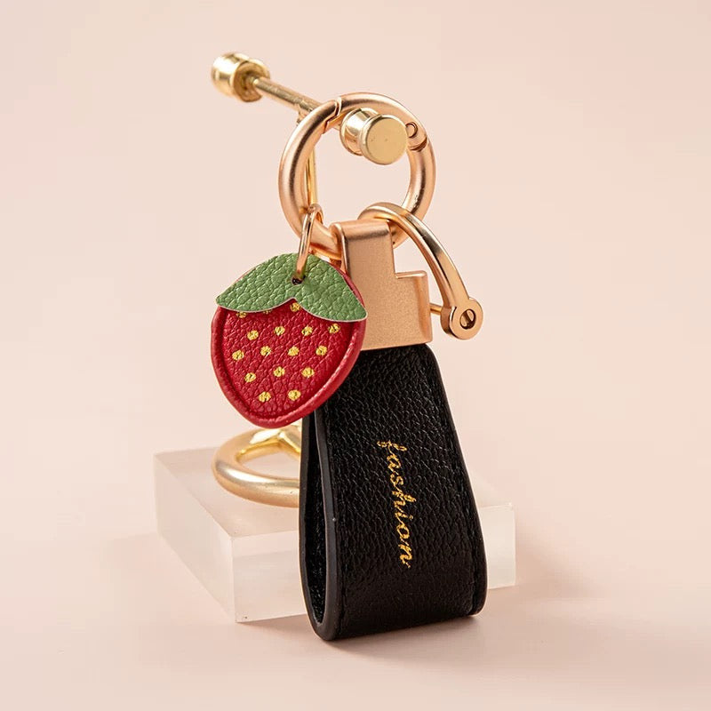Porte-clés en cuir de style simplifié