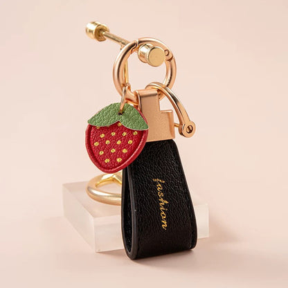 Porte-clés en cuir de style simplifié