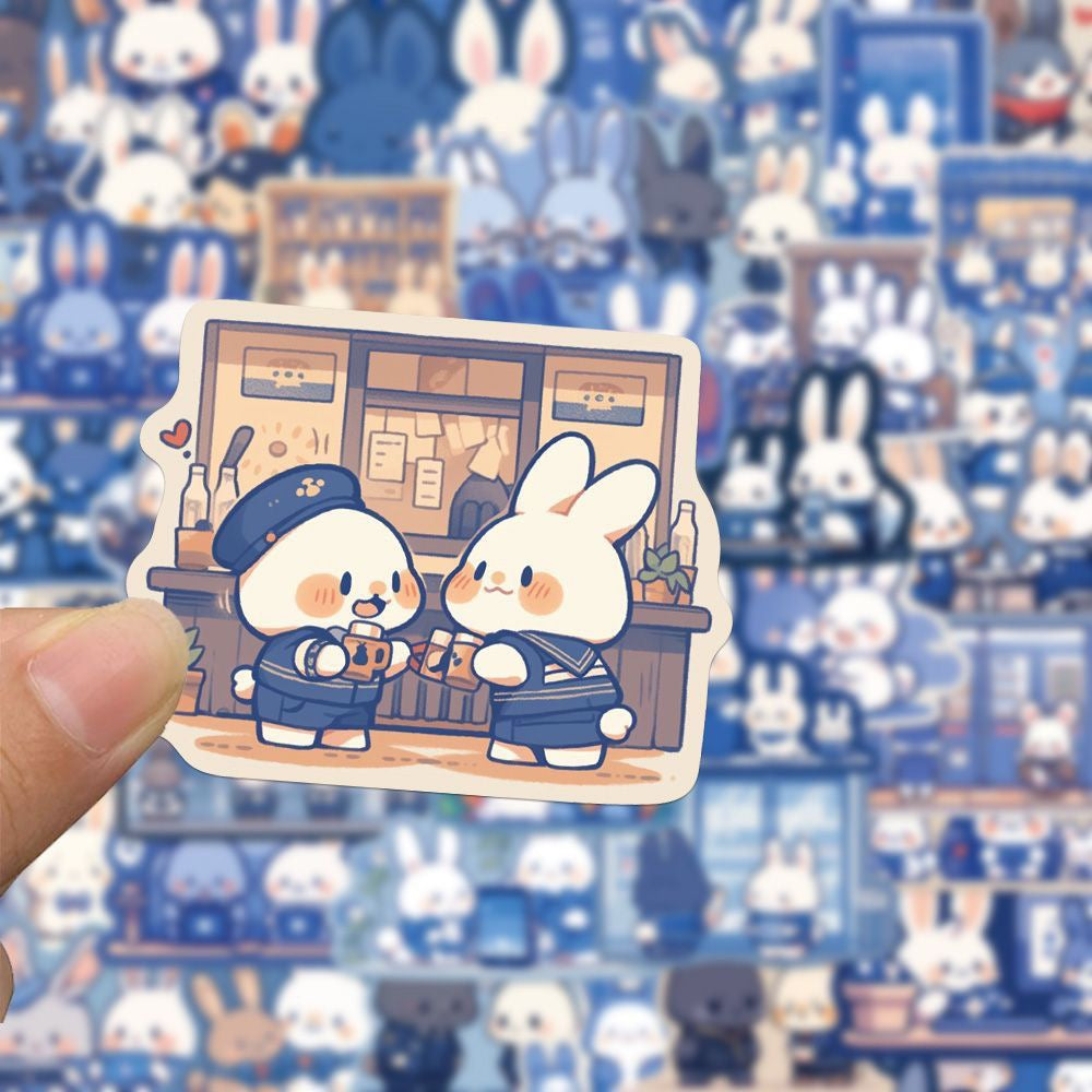 Kawaii Bunny Cafe Sticker Pack 50 Piece V Boutique Studio