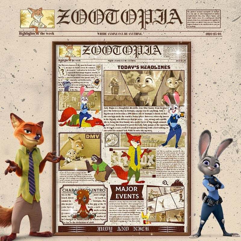Zootopia 500 Piece Jigsaw Puzzle Gubu