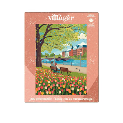 Tulip Season 500-Piece Puzzle Villager Puzzles