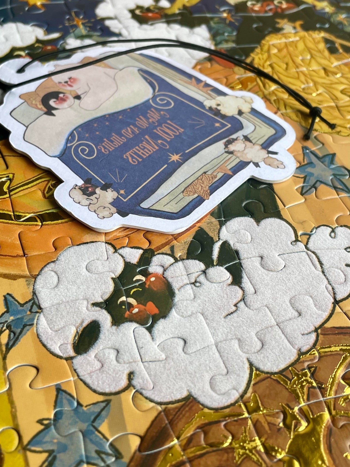Pin Pin Counting Sheep 521 Piece Foil Jigsaw Puzzle Pin Pin