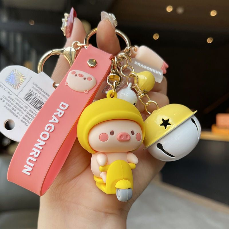 Kawaii Pig Keychain Set