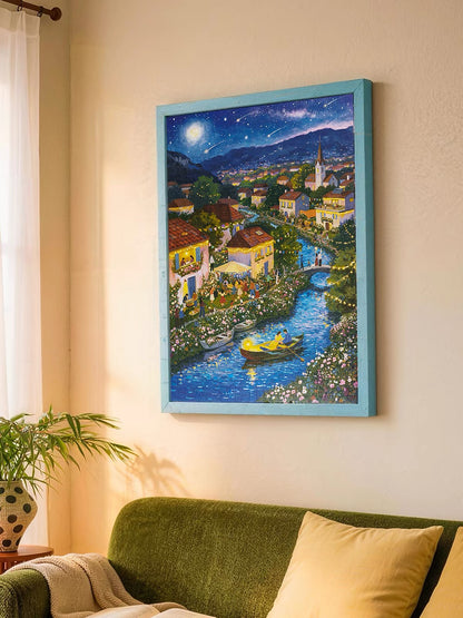 Momibook Starlight Along the River 1000 Piece Jigsaw Puzzle Momibook