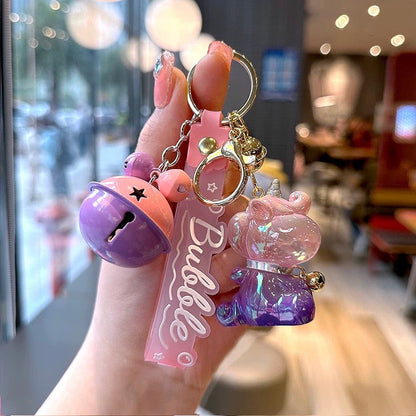 Porte-clés Licorne colorée