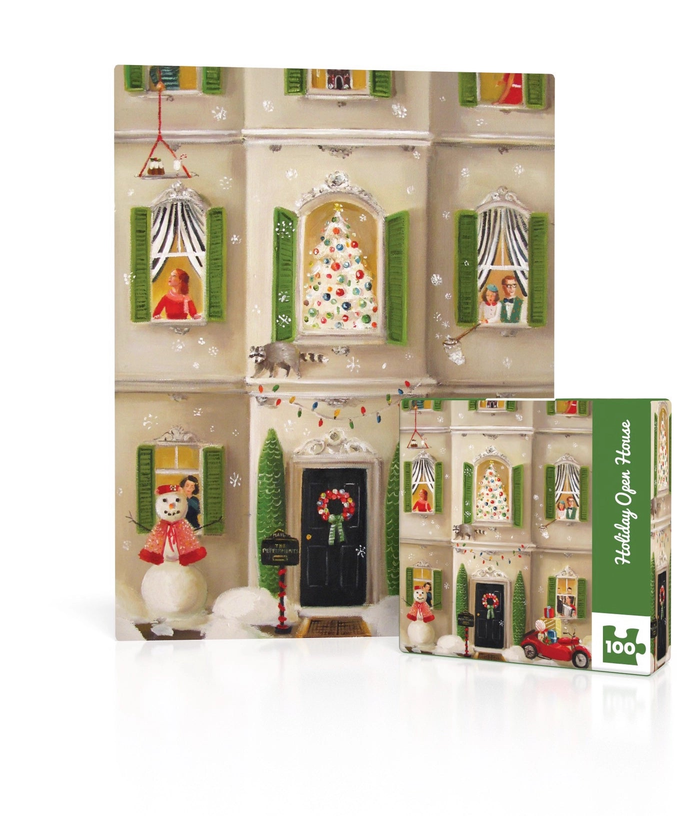 Holiday Open House Mini 100 Piece Jigsaw Puzzle New York Puzzle Company