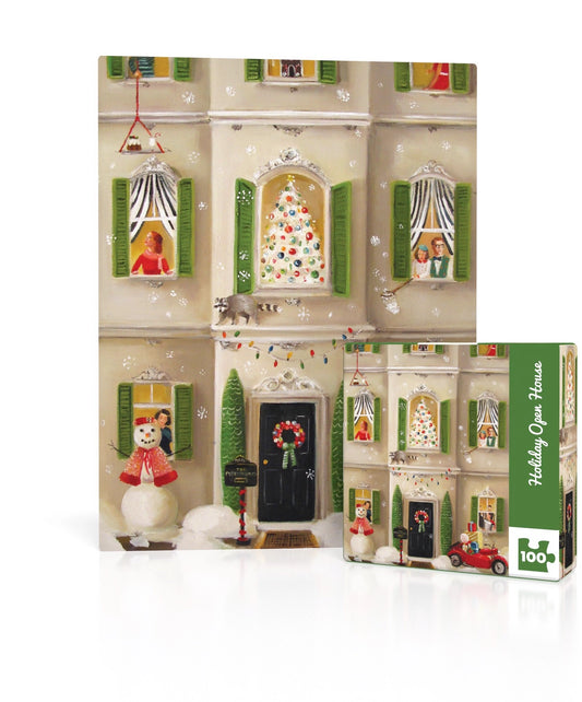 Holiday Open House Mini 100 Piece Jigsaw Puzzle New York Puzzle Company