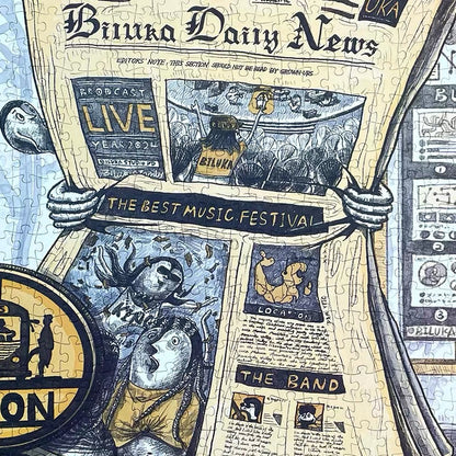 The Billuka Daily 500 Piece Newspaper Jigsaw Puzzle TKX