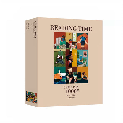 CHILL PUZ Reading Time 1000 Piece Jigsaw Puzzle CHILL PUZ