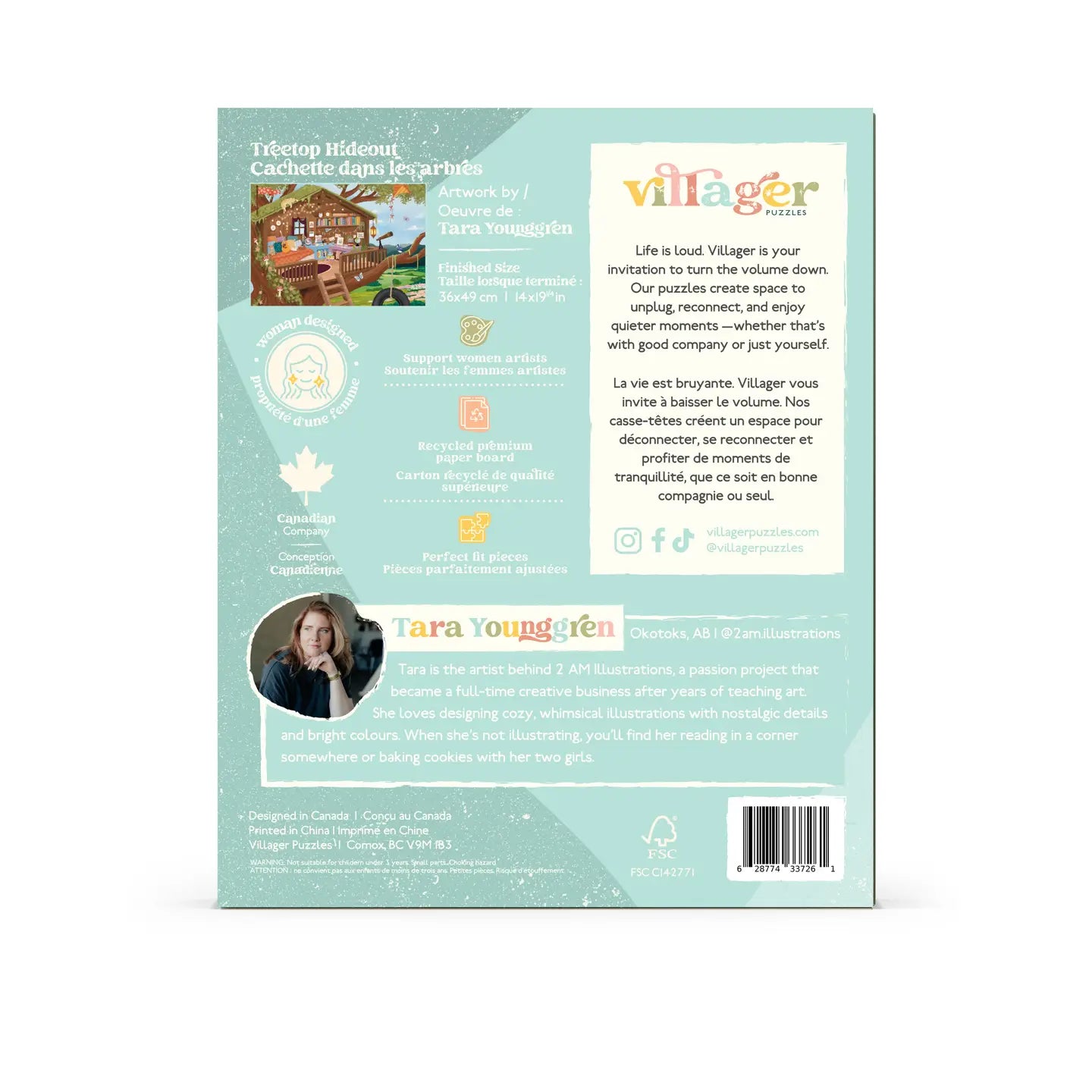 Treetop Hideout 250 Piece Puzzle Villager Puzzles