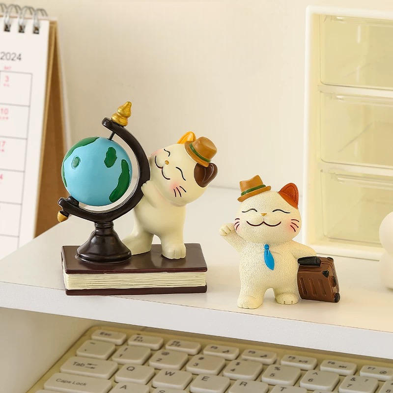 Lucky Cat Phone Holder/ Ornament