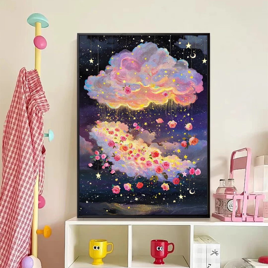 Dreamy Rose Cloud Jigsaw Puzzle Mood Puzzle