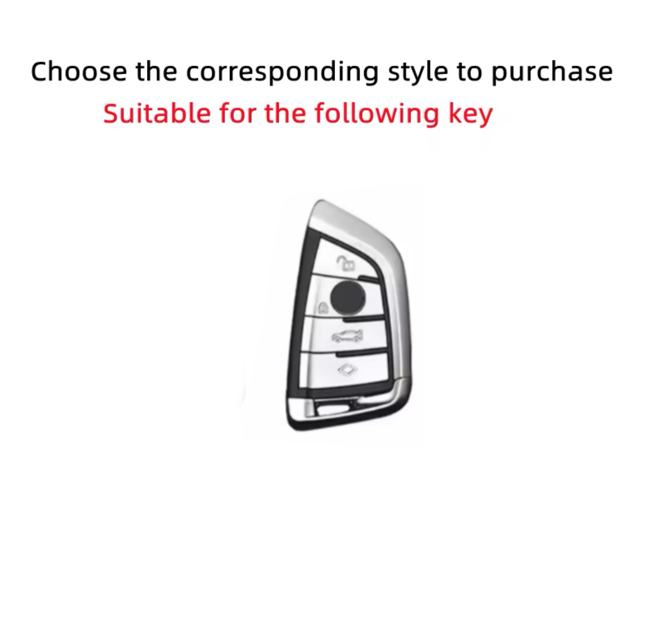 Protective Leather Car Key Fob Cover for BMW Series