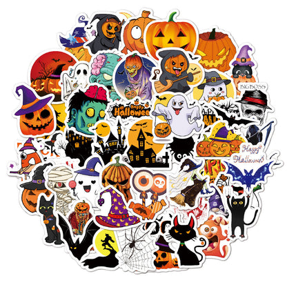 Autocollants d'Halloween - 50 pièces