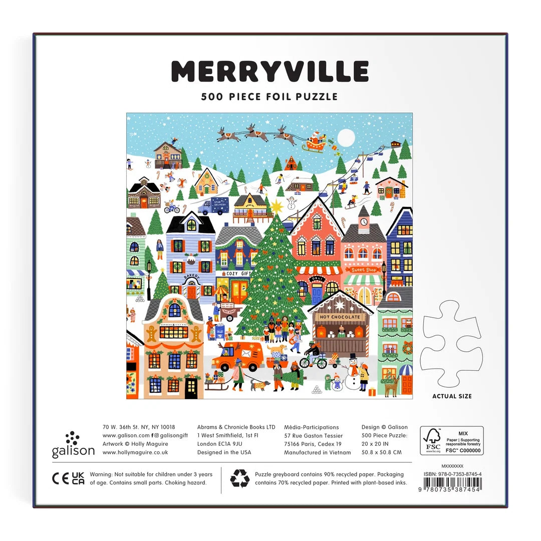 Merryville 500 Piece Foil Puzzle Galison