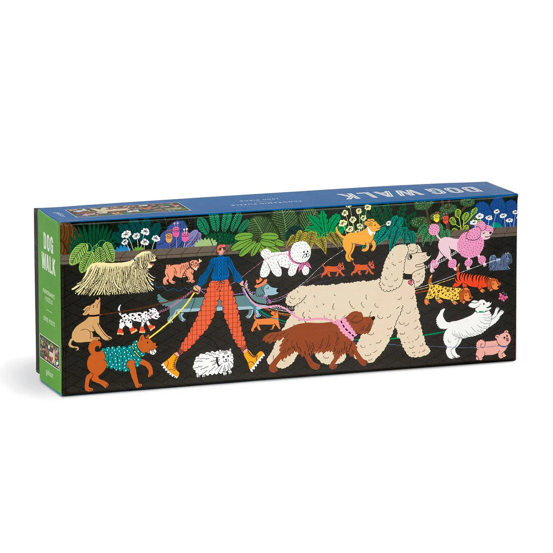 1000 Piece Dog Walk Puzzle – Colorful Park Scene Featuring Variety of Dog Breeds and a Dog Walker, Perfect for Pet Lovers and Puzzle Fans