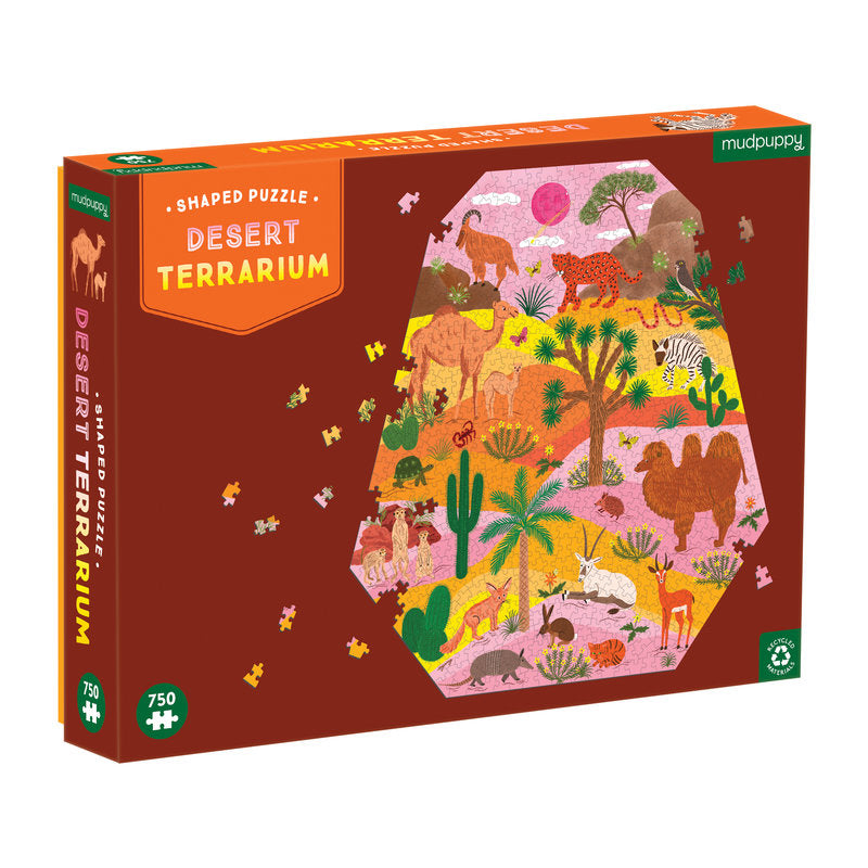 Desert Terrarium 750 Piece Shaped Puzzle Mudpuppy