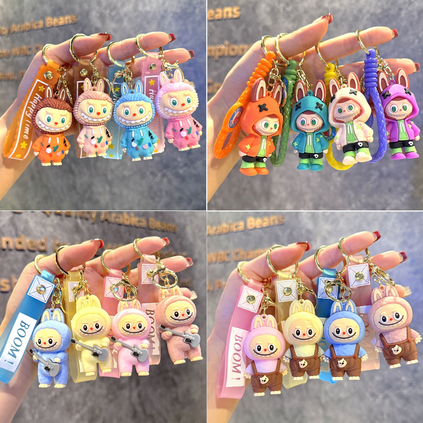 Cartoon Labubu Keychain