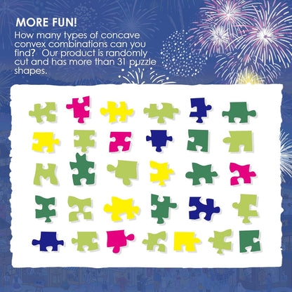 Fireworks Night Festival 1000 Piece Jigsaw Puzzle