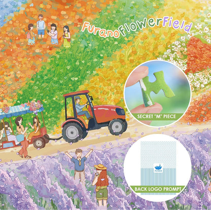Momibook Furano Flower Fields 1000 Piece Jigsaw Puzzle