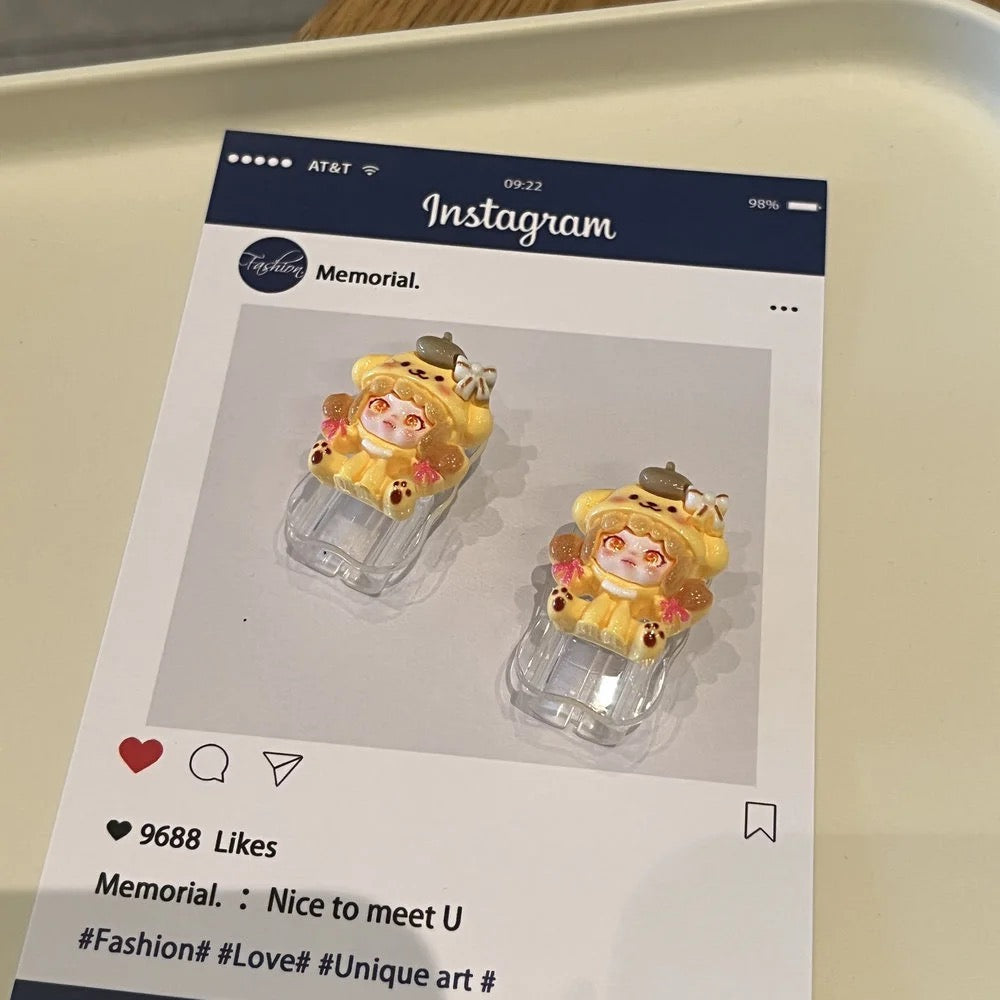 Kawaii Doll Charging Cable Protector Set – 3D Cute Plug Cover