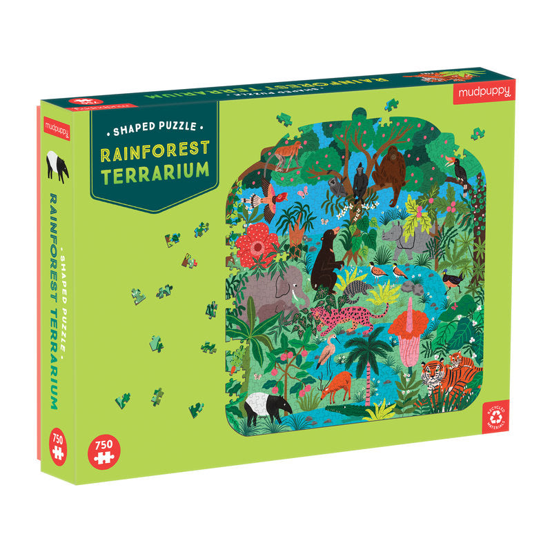 Rainforest Terrarium 750 Piece Shaped Puzzle Mudpuppy
