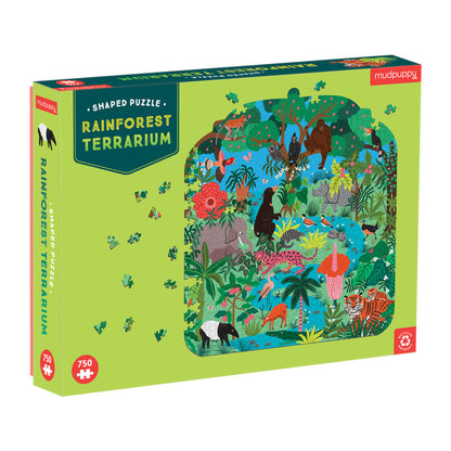 Rainforest Terrarium 750 Piece Shaped Puzzle Mudpuppy