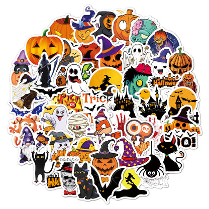 Autocollants d'Halloween - 50 pièces