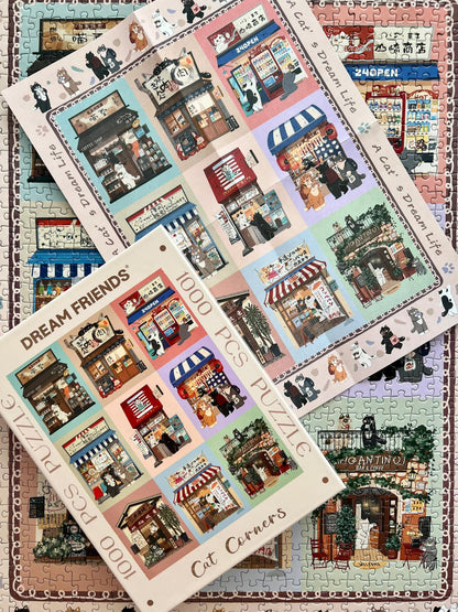Dream Friends Cat Corners 1000 Piece Jigsaw Puzzle