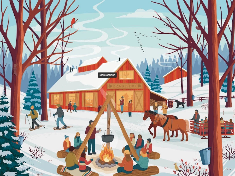 [Pre-Order] Cabane À Sucre 1000 Piece Puzzle Villager Puzzles