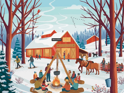 [Pre-Order] Cabane À Sucre 1000 Piece Puzzle Villager Puzzles