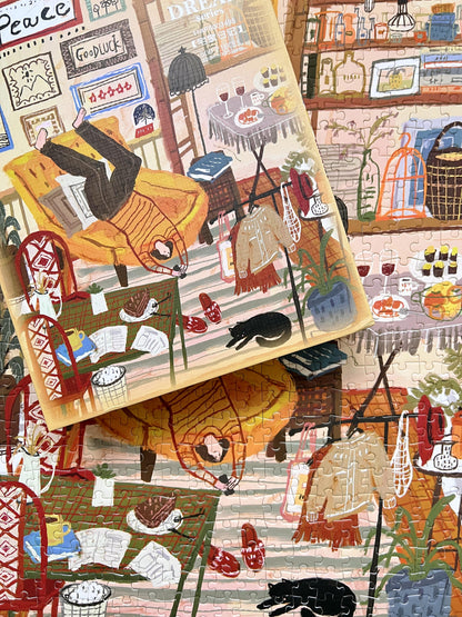 Stay-at-Home Diary 500 Piece Jigsaw Puzzle Gubu