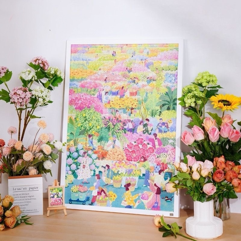 TOI World Kunming Dounan Flower Market 1000-Piece Jigsaw Puzzle TOI