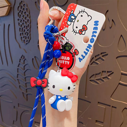 Hello Kitty Keychain with Strap – Cute Cartoon Bag Charm Gift
