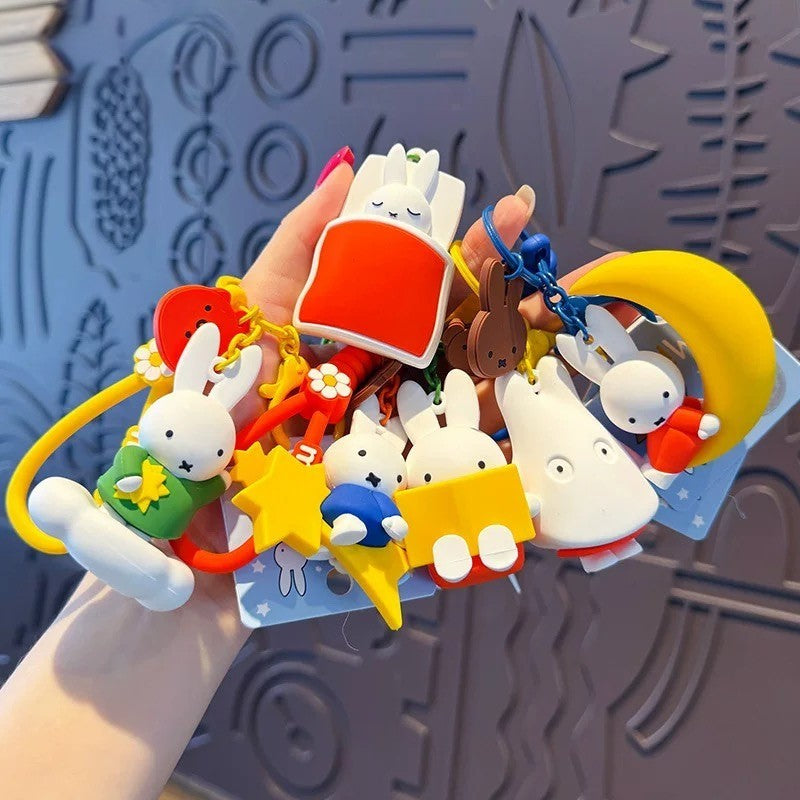 Kawaii Miffy Good Night Party Keychain