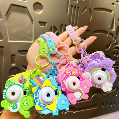 Cute Care Bears Projection Camera Keychain