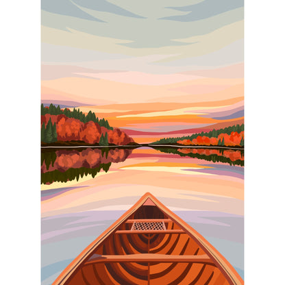 Canoeing at Dawn 500 Piece Puzzle