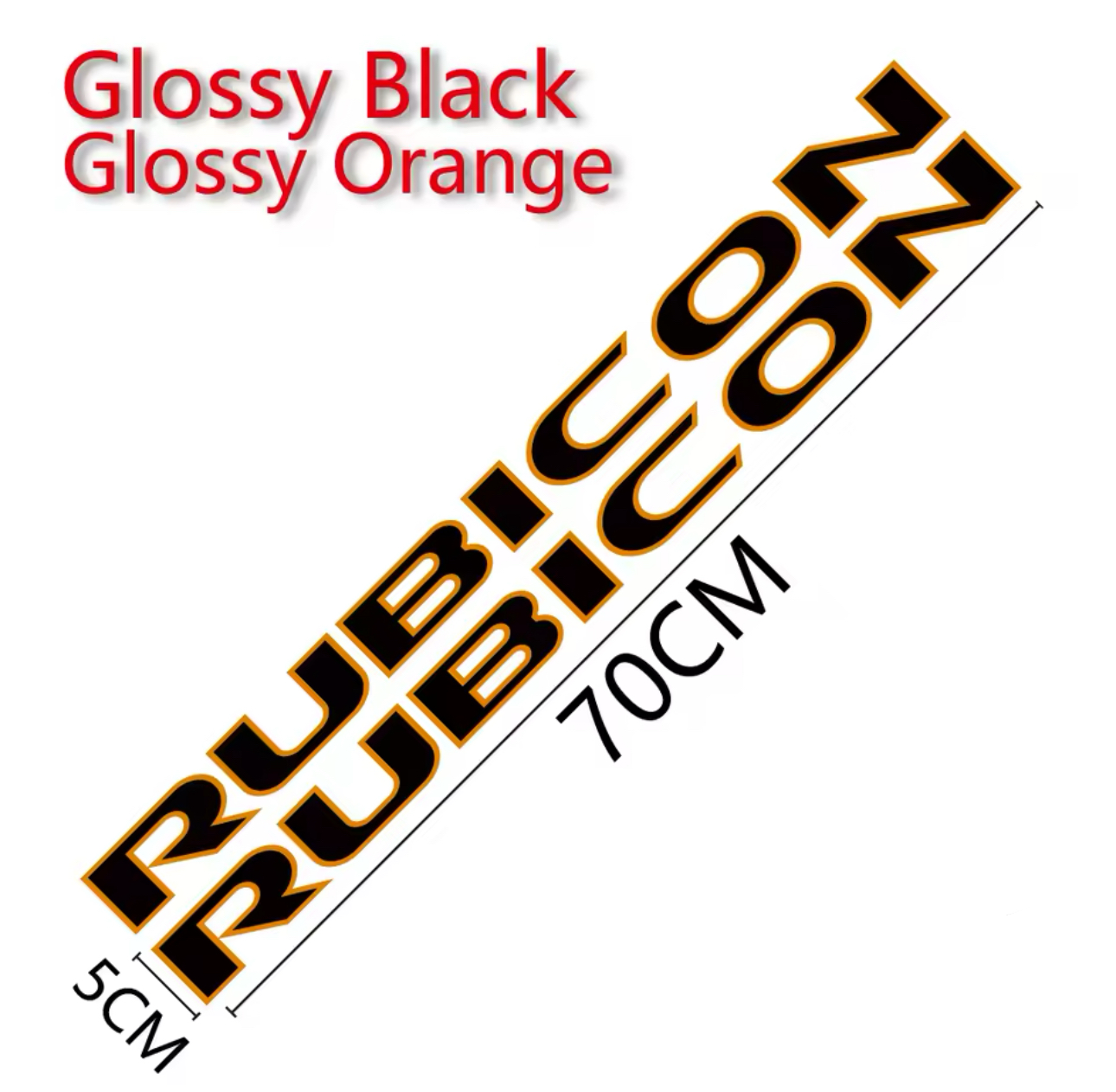 Custom RUBICON Hood Decal – Vinyl Sticker for Jeep Rubicon