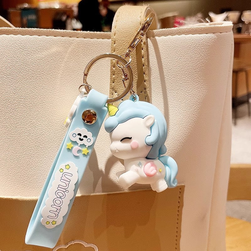 Colorful Unicorn Keychain