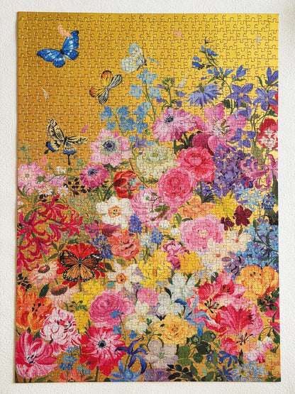 TOI Butterfly Gilded Garden 1000 Piece Puzzle