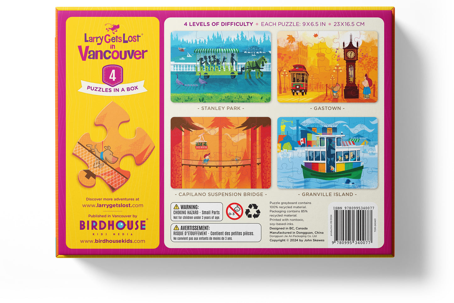 Larry Gets Lost in Vancouver - 4 Puzzles in a Box