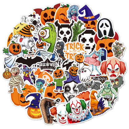 Autocollants d'Halloween - 50 pièces