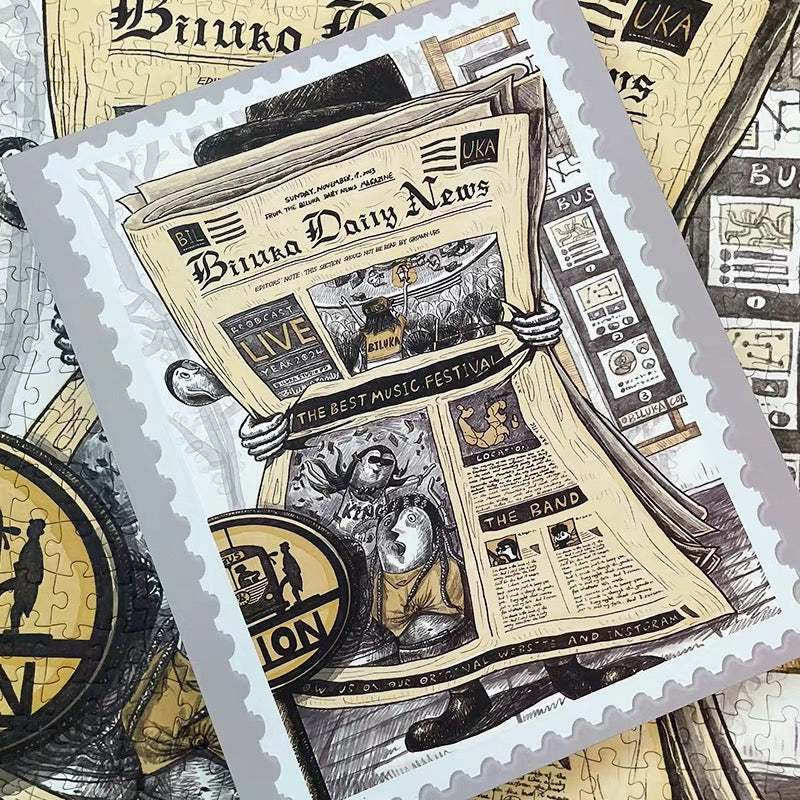 The Billuka Daily 500 Piece Newspaper Jigsaw Puzzle TKX