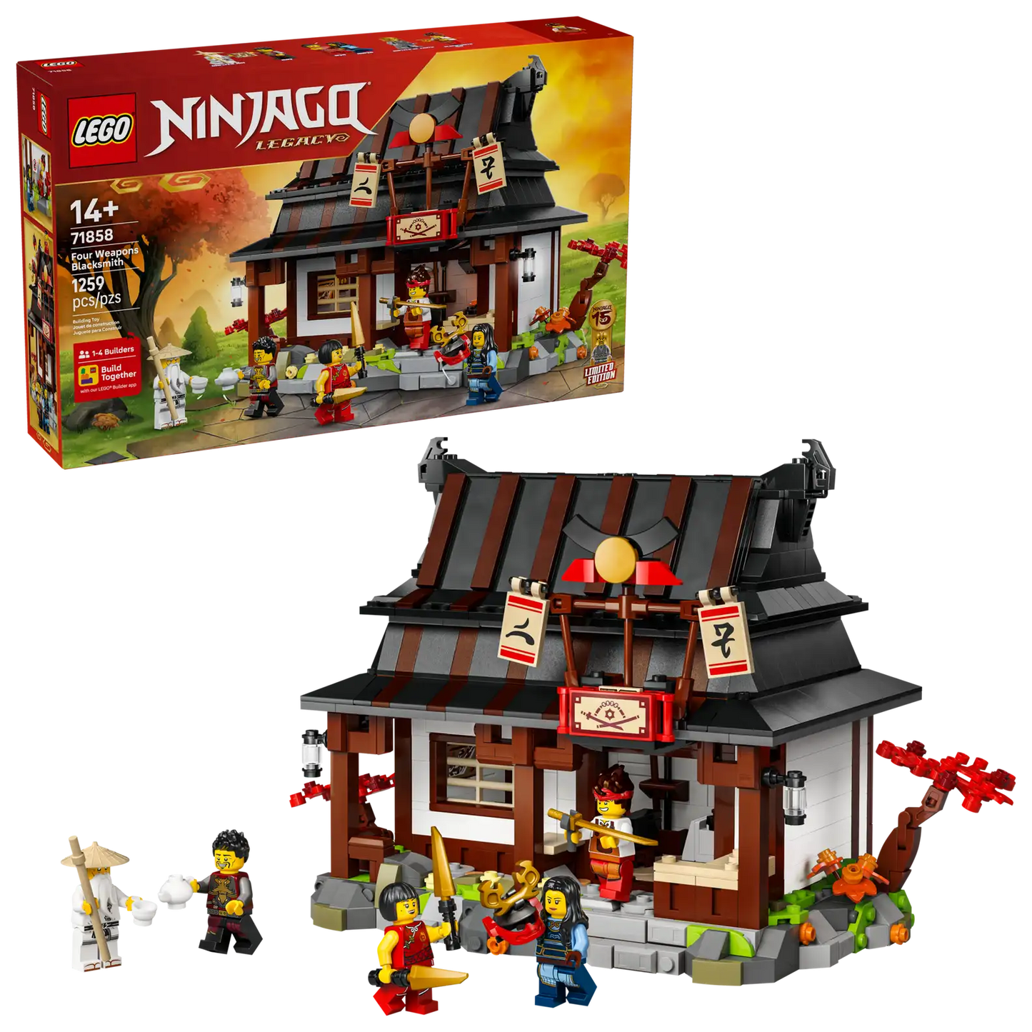 LEGO NINJAGO® Four Weapons Blacksmith 15th Anniversary 71858
