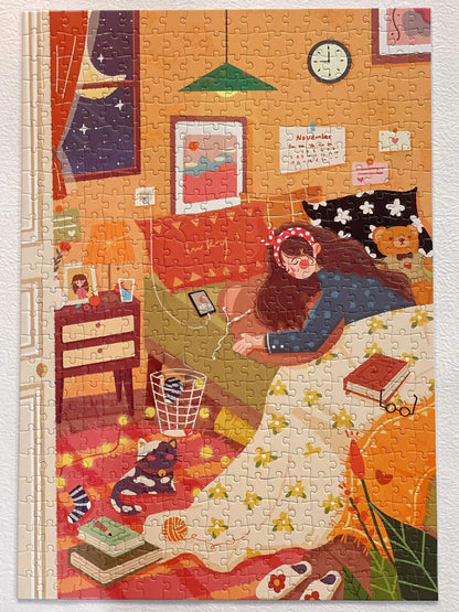 KeyTime Good Night 500 Piece Jigsaw Puzzle KeyTime