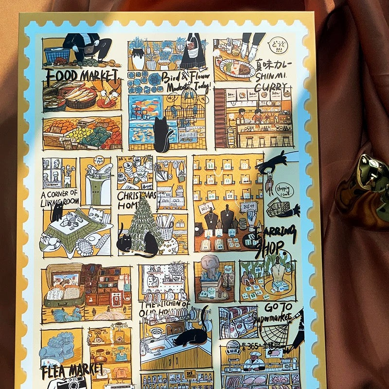 Black Cat’s Diary 1000 Piece Jigsaw Puzzle