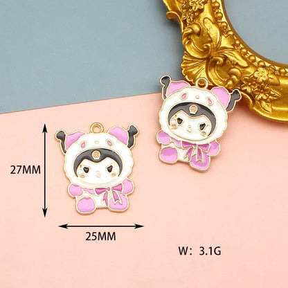 Cute Sanrio Alloy Charms for Jewelry Making