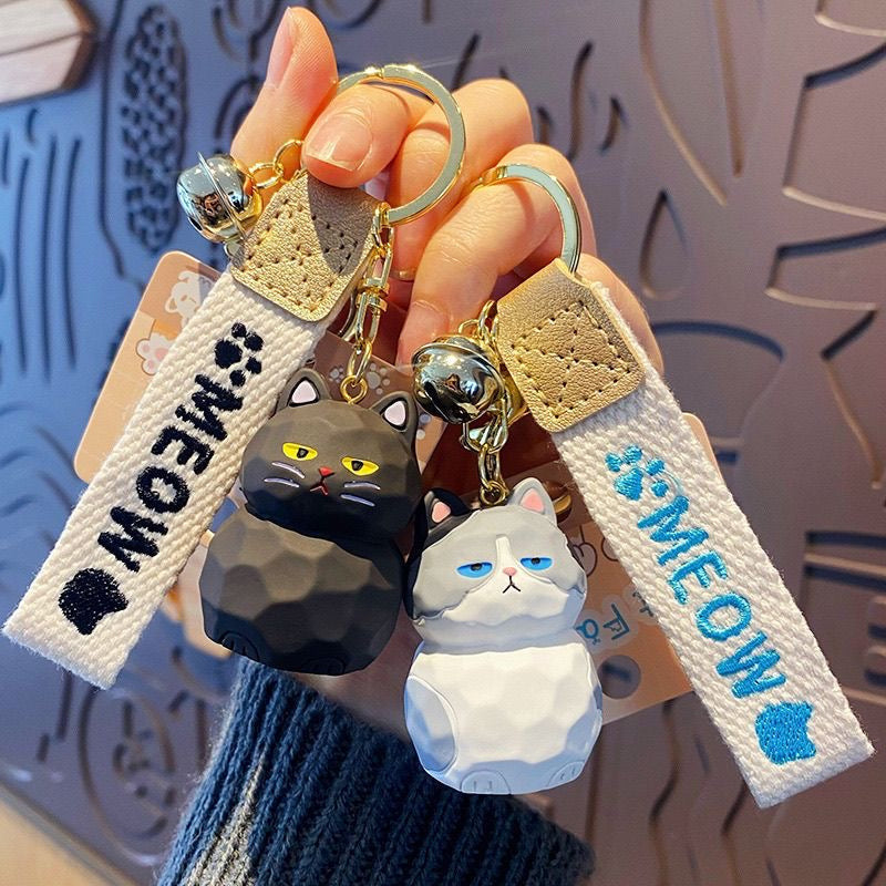 Cute Resin Cat Keychain