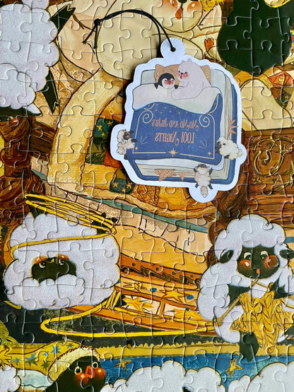 Pin Pin Counting Sheep 521 Piece Foil Jigsaw Puzzle Pin Pin
