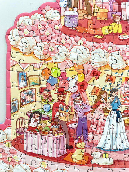 Momibook Birthday Cake Puzzle – 481 Irregular Pieces